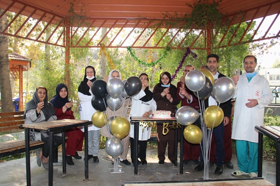 برگزاری جشن تولد همکاران آبان ماهی بیمارستان شریعتی 